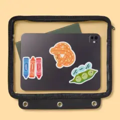 3 Ring Tablet Zip Pouch Solid Clear - up&up&trade;