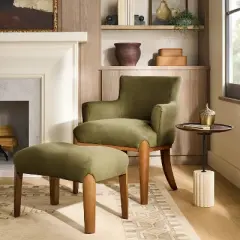 Upholstered Accent Chair Green - Threshold&trade; designed with Studio McGee
