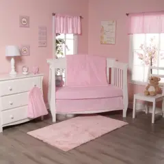 Everyday Kids Light Pink 60x15&rdquo; Window Valance for Toddler and Baby Girls Bedroom Window D&eacute;cor Treatment in Soft Pink Shades