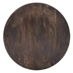 Saro Lifestyle Wooden Charger, 13" &Oslash; Round, Brown (Set of 4)