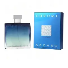 Chrome By Azzaro Men Oakmoss, Cedar, Tonka Bean, Brazilian Rosewood, Coriander Eau De Parfum Spray 3.4 Oz
