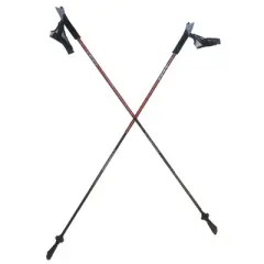 LEKI Nordic Walking Ultra Carbon Alpine Trekking Poles 115cm/46in Orange