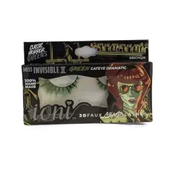 IONI Colored MISS INVISIBLE II GREEN Cateye Dramatic(Pack of 6)