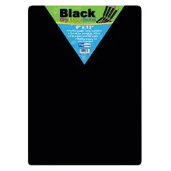 Flipside Products Black Dry Erase Boards, 9" x 12", Pack of 4