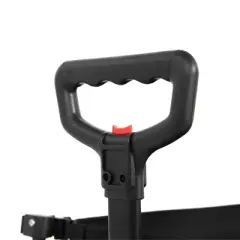 FURNIinspire Wheelbarrows And Lawn Carts Beach Wagon Lawn Cart Garden Cart, Heavy Duty Folding Utility Yard Cart, Black, 20.87"*42.91"*32.68"