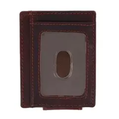 CTM Men's Leather Front Pocket Money Clip