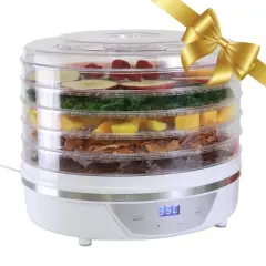 Total Chef Countertop Food Dehydrator 5 Tray Dryer for Fruit Jerky