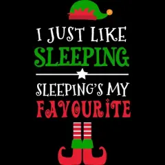 Men's Design By Humans I Just Like Sleeping Funny Christmas Elf By Jeje1982 Tank Top