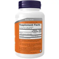 L-Citrulline 750 mg by Now Foods  -  90 Capsule