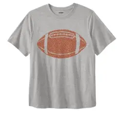 KingSize Men's Big & Tall Football Graphic Tee