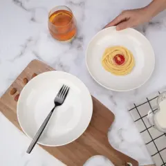 8 Inch Large Pasta Bowl, 26 Oz Porcelain Kitchen Bowls Plates, Microwave and Dishwasher Safe for Serving Salad, Dinner, Noodles, Soup, White