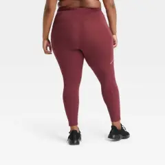Women's Plus Size Sculpt Ultra High-Rise 7/8 Run Leggings - All in Motion&trade; Garnet Red 4X