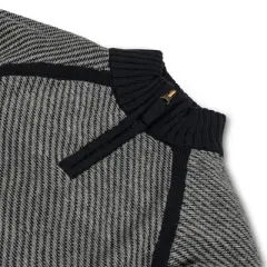 Hope & Henry Boys' Long Sleeve Half Zip Raglan Contrast Sweater, Infant