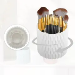 Unique Bargains 360&deg; Rotating Multi-Functional Makeup Brush Holder 1Pc