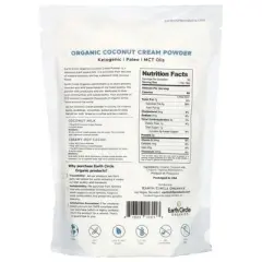 Earth Circle Organics Organic Coconut Cream Powder, 1 lb (453.4 g)