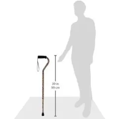 DMI Adjustable Designer Cane with Offset Handle