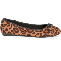 Women's WIDE FIT Ballet Flat - leopard | EVANS