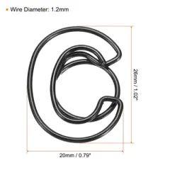 Unique Bargains Metal Prevent Tearing Pages Home Office Paper Clip 100 Pcs