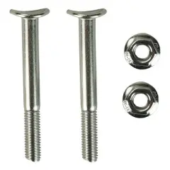 Pool Central Convex Screw and Nut Set for Swimming Pool Handrail Steps 4pc 3"- Silver