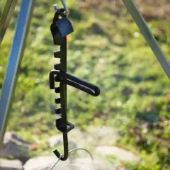 Petromax Adjustable Campfire Trammel Hook, Easily Adjust the Distance Between Your Outdoor Cooking Pots and Your Fire, up to 24 inches