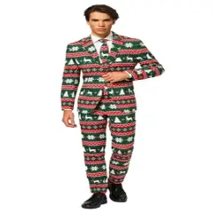 OppoSuits Men's Christmas Suit - Festive Green