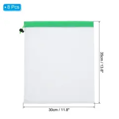Unique Bargains Polyester Mesh Reusable Produce Bag 8 Pcs