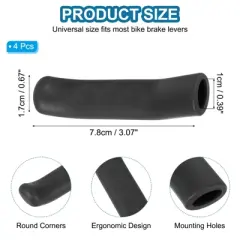Unique Bargains Anti-Slip Lightweight Mountain Road Bike Brake Lever Silicone Sleeves 3.07" x 0.67" 4 Pcs