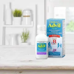 Children's Advil Liquid Fever Reducer/Pain Reliever (NSAID) - 100 mg Ibuprofen - Grape Flavor - 4 fl oz