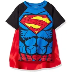 DC Comics Superman Toddler Boys Caped Cosume Design T-Shirt 