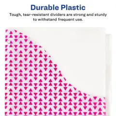 Avery&reg; Big Tab&trade; Pocket Insertable Plastic Dividers, 8-Tab Set