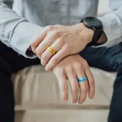 Enso Rings Star Wars Darth Vader Lightsaber Classic Silicone Ring - Black/Red