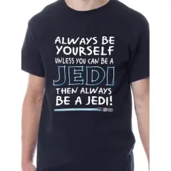 Star Wars Mens' Jedi Always Be Lightsaber Funny Character Sleep Pajama Set Multicolored