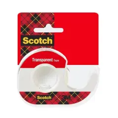 Scotch Transparent Tape Gloss Finish 1/2 in x 700'