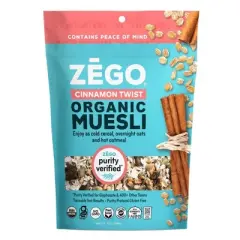 Zego Cinnamon Twist Organic Muesli - Case of 5/13 oz