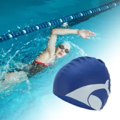 Unique Bargains Silicone Whales Pattern Swim Cap 1 Pc