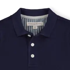 Hope & Henry Boys' Organic Cotton Short Sleeve Pique Polo, Kids