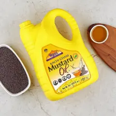 Mustard Oil (Kachi Ghani) - 169 Ounce (5 Liter) Pack of 2 - Rani Brand Authentic Indian Products