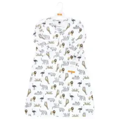 Hudson Baby Long Sleeve Cotton Jersey Sleeping Bag, Sack, Blanket, Modern Safari