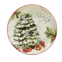 Set of 4 Silent Night Dining Dessert Plates - Certified International