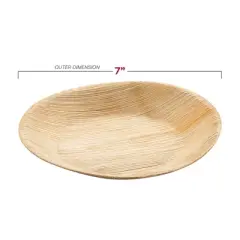 Smarty Had A Party 7" Palm Leaf Eco Friendly Salad Plates - 100 pcs