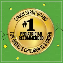 Zarbee's Kids Cough + Mucus Nighttime with Honey, Ivy leaf, Zinc & Elderberry - Mixed Berry - 4 fl oz