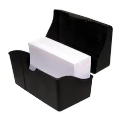 Innovative Storage Designs Black Index Card Holder, 4" x 6", Pack of 6