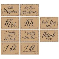 Big Dot of Happiness Wedding - Announcement Photo Prop Kit - 10 Count