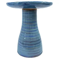 Sunnydaze Outdoor Weather-Resistant Garden Patio Simply Elegant High-Fired Smooth Ceramic Hand-Painted Bird Bath