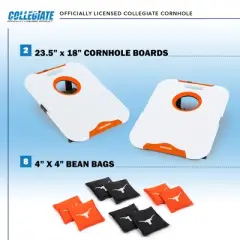 NCAA Texas Longhorns All-Weather Travel Cornhole Set