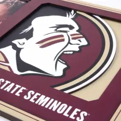 NCAA Florida State Seminoles Logo 4" x 6" Picture Frame: MDF Tabletop Display