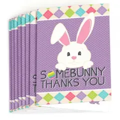 Big Dot of Happiness Hippity Hoppity - Easter Bunny Party Thank You Cards (8 count)