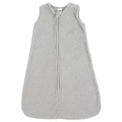 Hudson Baby Infant Plush Sleeping Bag, Sack, Blanket, Heather Gray Fleece