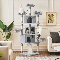 Yaheetech 76.5"H 5-Level Large Cat Tower with 3 Condos