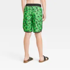 Boys' Minecraft Swim Shorts - Green